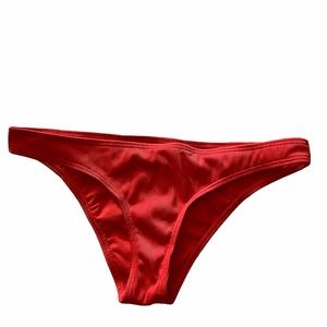 Damsel Women's Red Bikini Bottom Cheeky Size Large